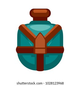 Cartoon vector flask icon