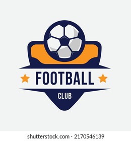 Soccer championship logo Royalty Free Vector Image