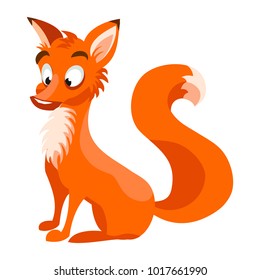 Cartoon Vector Fox Character Stock Vector (Royalty Free) 1017661990