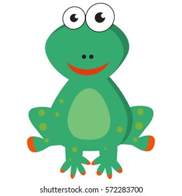 Cartoon Vector Frog Illustration