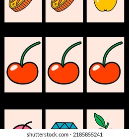 Cartoon vector funny cute Comic characters, dice.