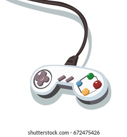 Cartoon vector gamepad