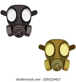 Cartoon vector gas mask