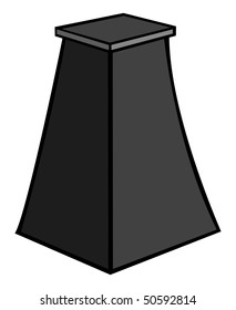 cartoon vector gray scale illustration podium