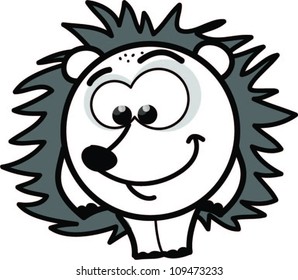 Cartoon vector hedgehog