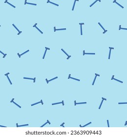 A Cartoon Vector Icon Illustration of a Disposable Razor pattern, Signifying Barber's Tools Object Icon Concept. Isolated Flat Design