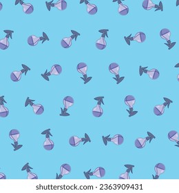 A Cartoon Vector Icon Illustration of a Spray Bottle Pattern, Reflecting Barber's Tools Object Icon Concept. Isolated Flat Design