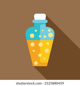 Cartoon vector icon of a magic potion bottle, perfect for games, apps, websites and more