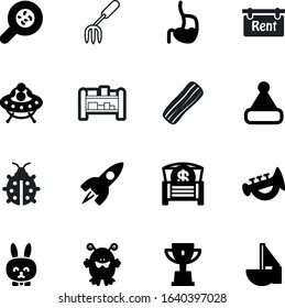 cartoon vector icon set such as: character, sailing, finance, biology, spacecraft, furry, tool, graphics, boy, care, mast, antennae, childish, glass, boat, rich, cargo, digestion, germs, rabbit, farm