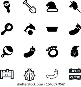 cartoon vector icon set such as: card, caterpillar, handle, office, play, gardening, man, equipment, beach, agricultural, horse, animals, one, cargo, stacking, smiling, ladybug, shovel, foam, bucket