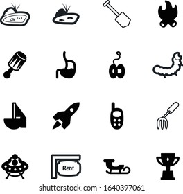 cartoon vector icon set such as: medicine, santa, winner, star, handphone, futuristic, leisure, digestive, sleigh, dig, snow, spacecraft, sport, burn, first, life, firewood, winter, champion, place