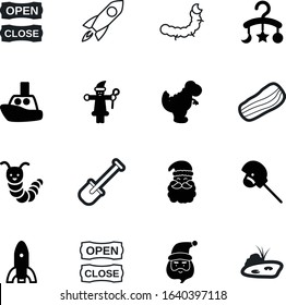 cartoon vector icon set such as: life, agriculture, sea, young, dinosaur, handle, dig, park, strip, pony, crib, lake, construction, crispy, delicious, larva, character, cooking, fattening, adorable
