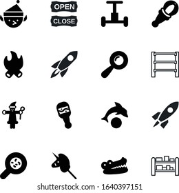cartoon vector icon set such as: electric, crocodile, virus, jaws, gyroscope, reataurant, camp, food, horse, elf, device, cell, active, little, bright, man, icons, close, winter, shop, wood, head