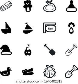 cartoon vector icon set such as: loan, toys, wild, sky, meal, small, insect, bug, jaws, beak, happiness, blue, mortgage, ladybug, plush, grass, bright, head, lady, antennae, bird, lake, slice, office