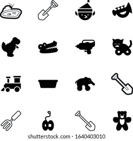 cartoon vector icon set such as: yoyo, instrument, artwork, horn, laser, estate, landscaping, washbowl, dino, wheels, green, clipart, plastic, real, wildlife, party, beauty, clip, digital, material