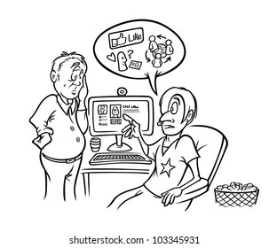 cartoon vector illustration of a