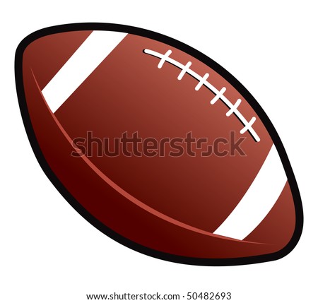 cartoon vector illustration American football