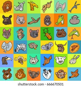 Cartoon Vector Illustration of Animal Characters Pattern or Decorative Paper Graphic Design