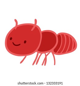 Cartoon vector illustration of ant