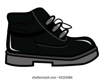 cartoon vector illustration army boot