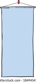 cartoon vector illustration of a banner