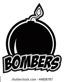 cartoon vector illustration bomb