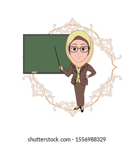 Muslim Teacher Cartoon Images, Stock Photos & Vectors | Shutterstock