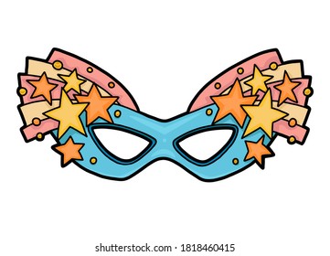 Cartoon vector illustration for children, Carnival mask