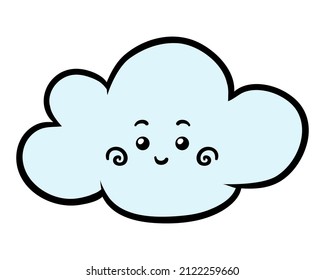 Cartoon vector illustration for children, Cloud