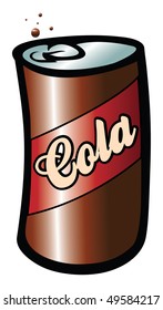 cartoon vector illustration cola soda fizz