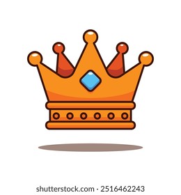 Cartoon vector illustration of crown.
Vector cartoon Illustration suitable for poster, brochure, web, mascot, sticker, logo and icon.