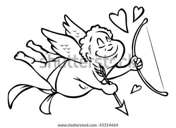 Cartoon Vector Illustration Cupid Stock Vector Royalty Free 43314664 Shutterstock 5434