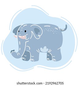 Cartoon, Vektorgrafik süßer Elefant