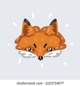 Cartoon, Vektorgrafik von Cute Fox.