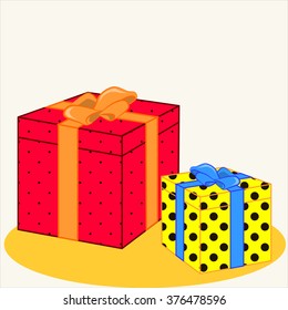 Cartoon vector Illustration of cute great gifts