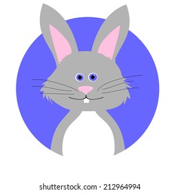 Cartoon Vector Illustration of Cute Rabbit