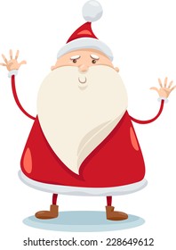 Cartoon Vector Illustration of Cute Santa Claus Christmas Character