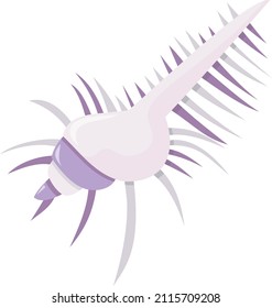 Dibujo vectorial de una linda concha.