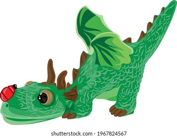 cartoon vector illustration of a dinosaur boy lowering his head. cartoon dinosaur children are very cute