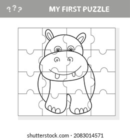 Cartoon Vector Illustration Education Jigsaw Puzzle Stock Vector ...