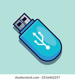 Ilustración vectorial de dibujos animados de la unidad flash usb.
Ilustración de dibujos animados de Vector adecuada para póster, folleto, Web, mascota, pegatina, logotipo e ícono.