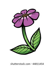 cartoon vector illustration flower