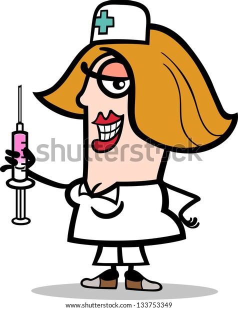 Krankenschwester Muschisaft Cartoon Lutschen