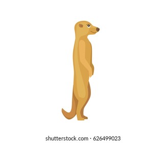 Cartoon Vector Illustration of Funny Gopher Animal