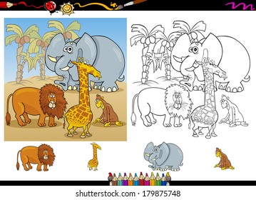 african safari coloring pages