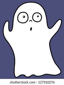 Cartoon vector illustration of ghost