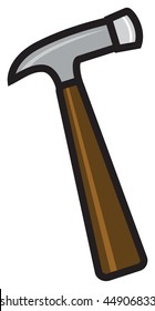 cartoon vector illustration hammer