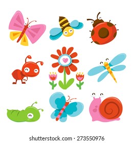 Cartoon Vector Illustration Happy Sweet Cute Stock Vector (Royalty Free ...