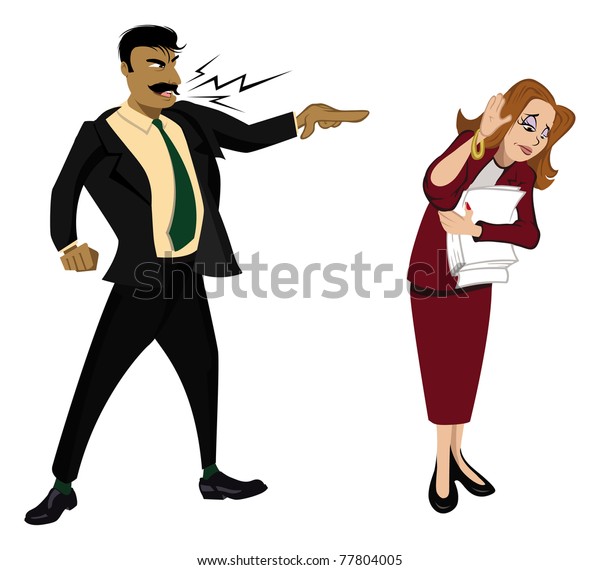 cartoon-vector-illustration-of-harassment