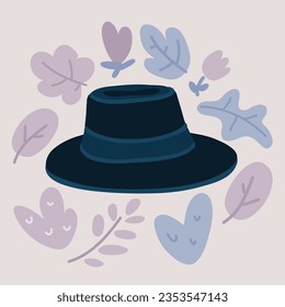 Cartoon vector illustration of hat